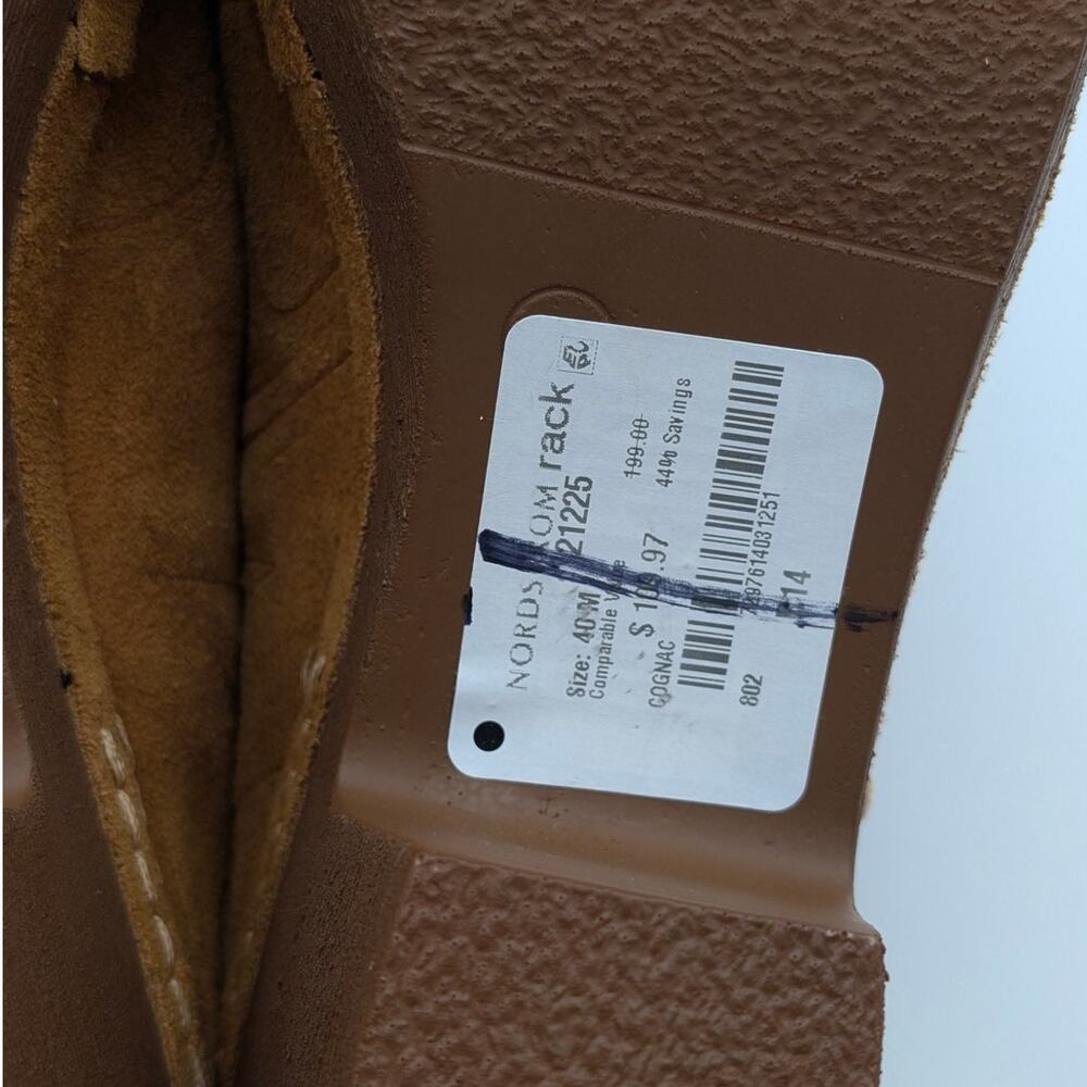 Antelope Sonja Clogs Suede Platform Block Heel Women's Brown Size US9.5 EU40 - Picture 9 of 12